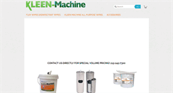 Desktop Screenshot of kleen-machine.com